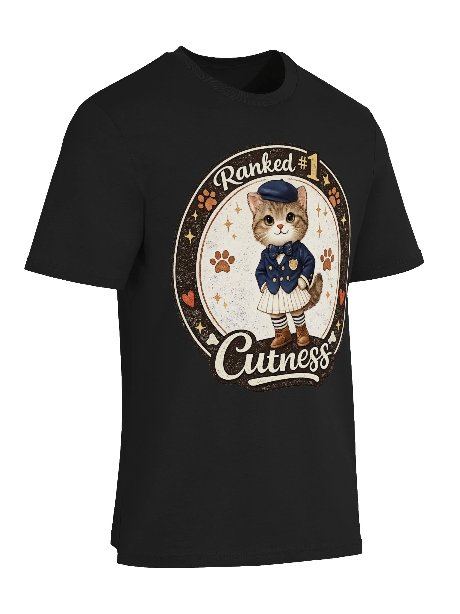 Adorable Kitten Vintage Cat Lover T-Shirt product image (21)