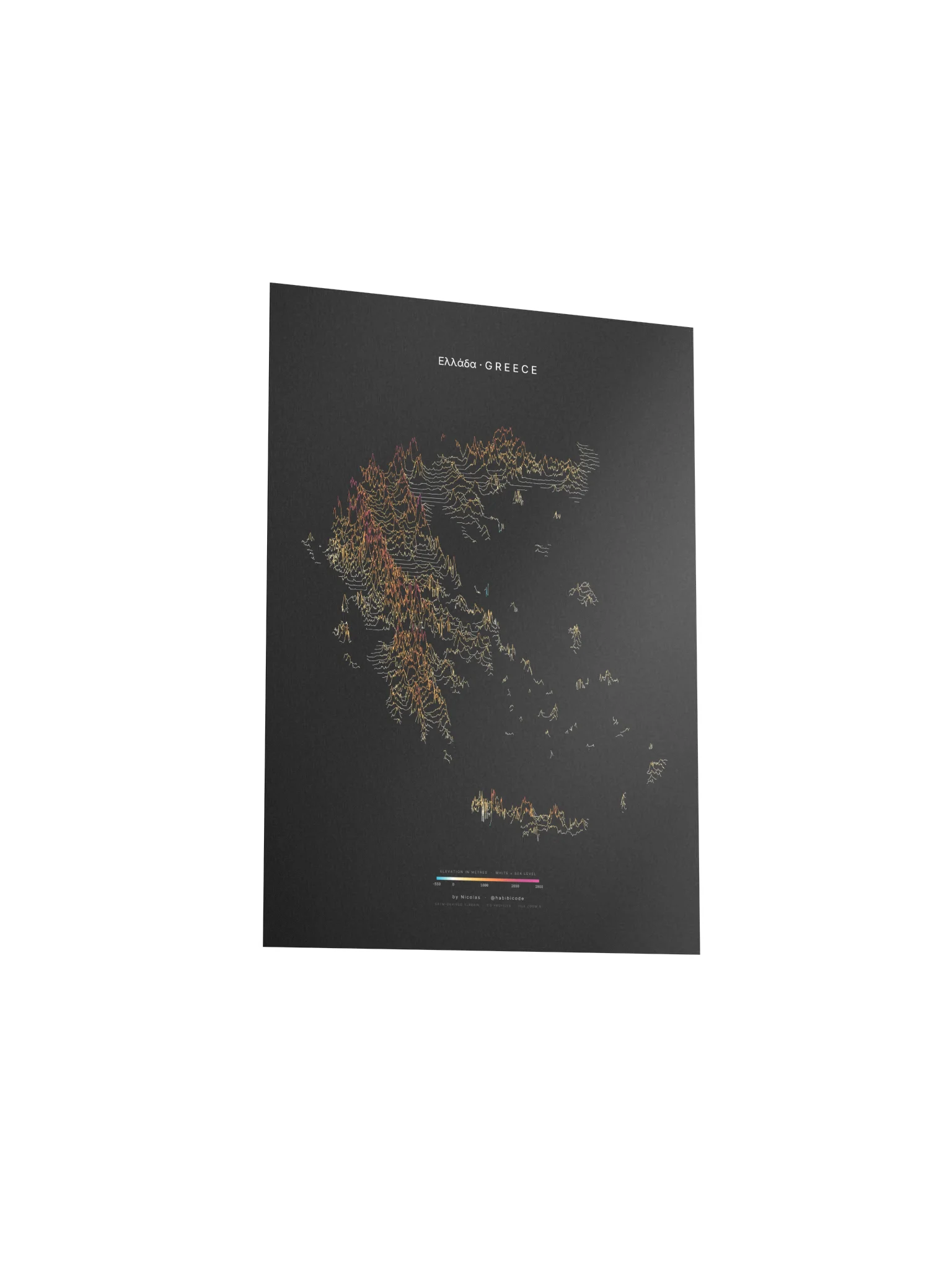 Ridgeline Poster - Greece product image (3)