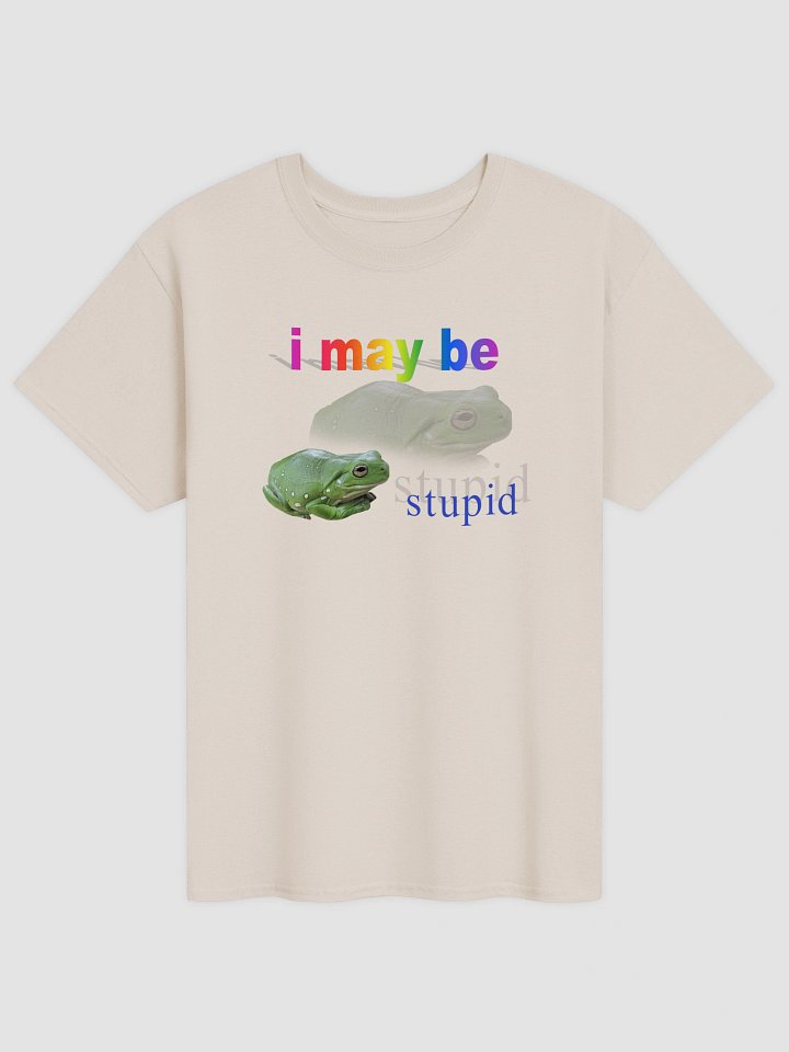 I may be stupid frog T-shirt product image (5)