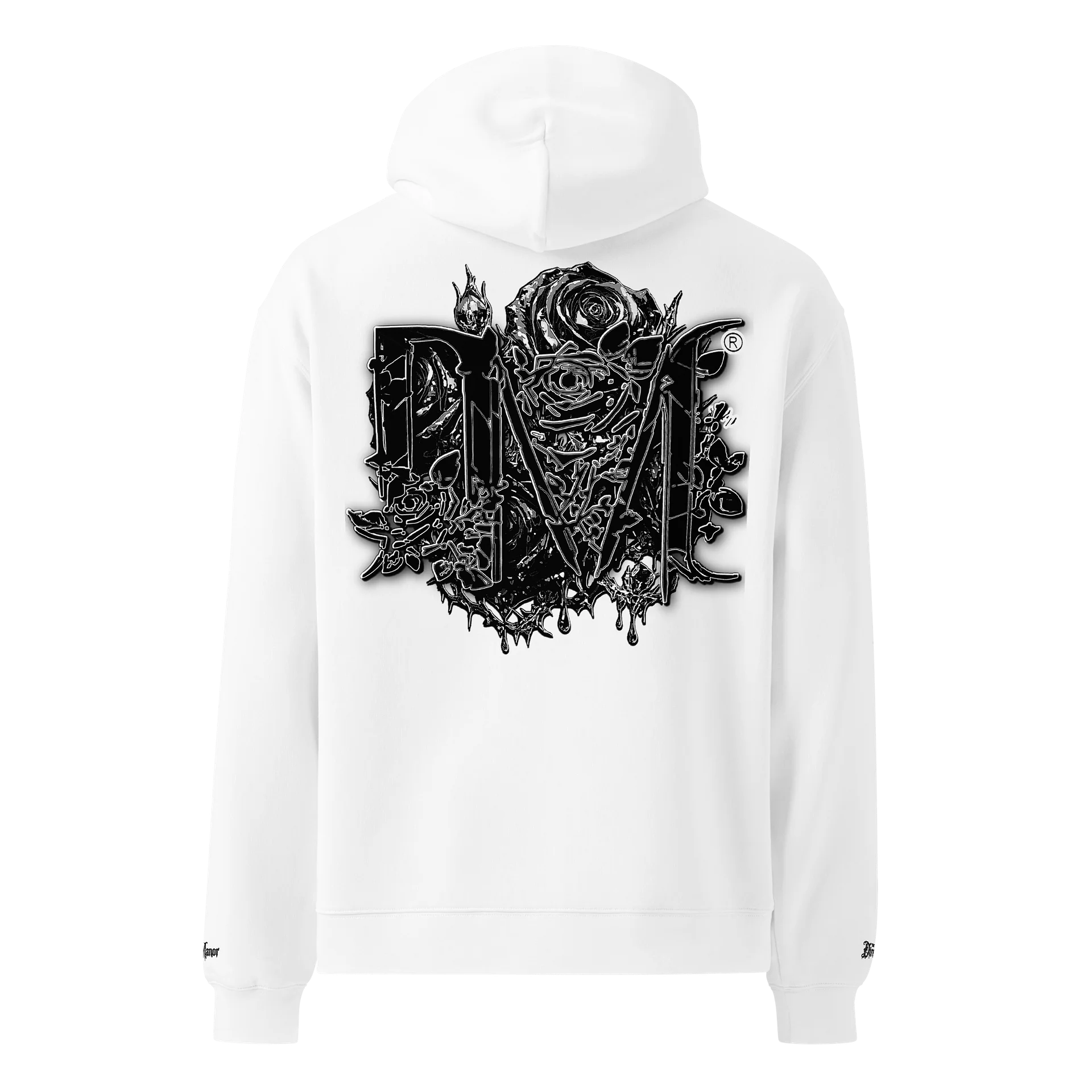 THE DIRE MANOR® — WHITE RELIC EMBROIDERED HOODIE product image (2)