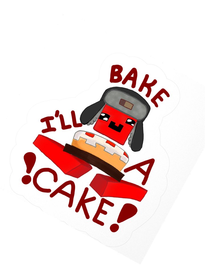Bake A Cake Cartoon Sticker product image (2)