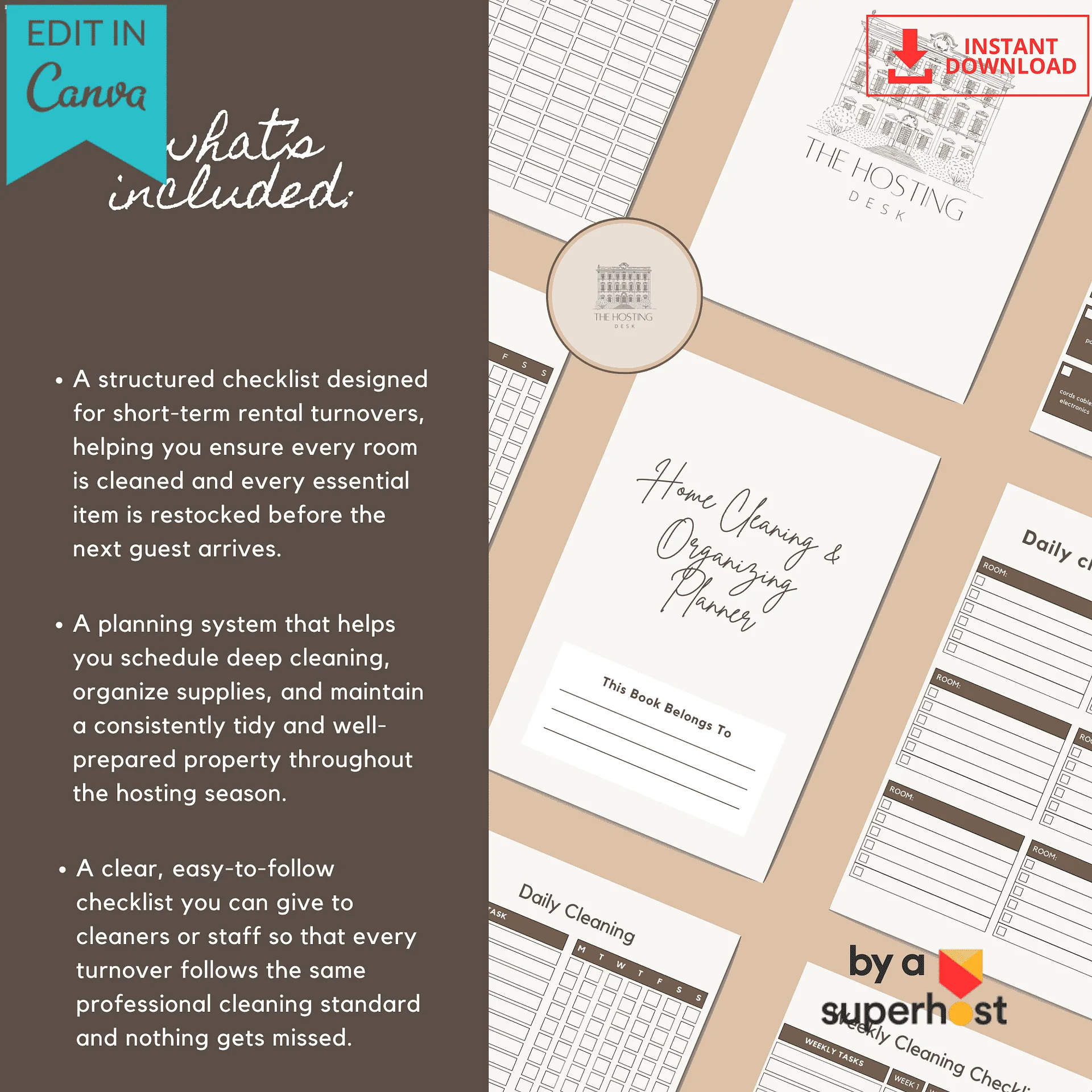 Airbnb Cleaning & Inventory Checklist Bundle product image (7)