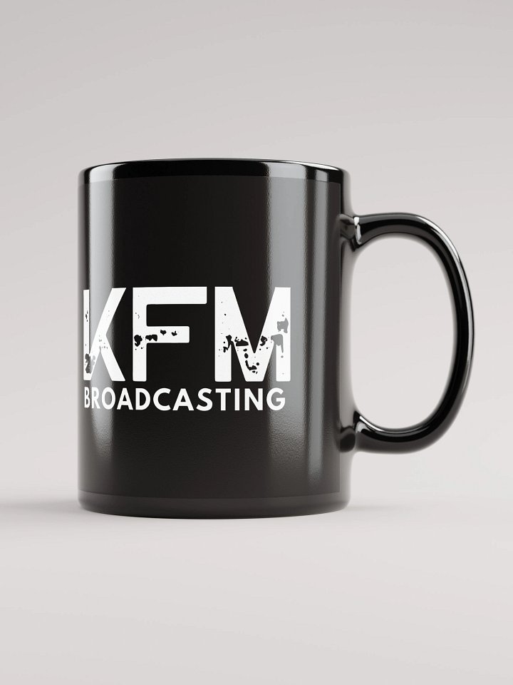 KFM Broadcasting Black Glossy Mug product image (1)