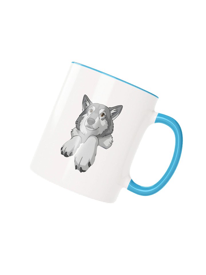 Symmetrical Wolf Cartoon Ceramic Mug product image (3)