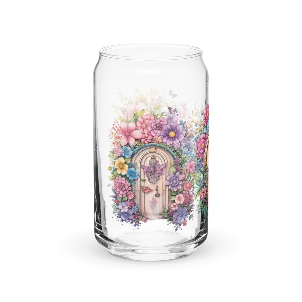 Floral Fairy Doorway Glass Can Sipper product image (10)