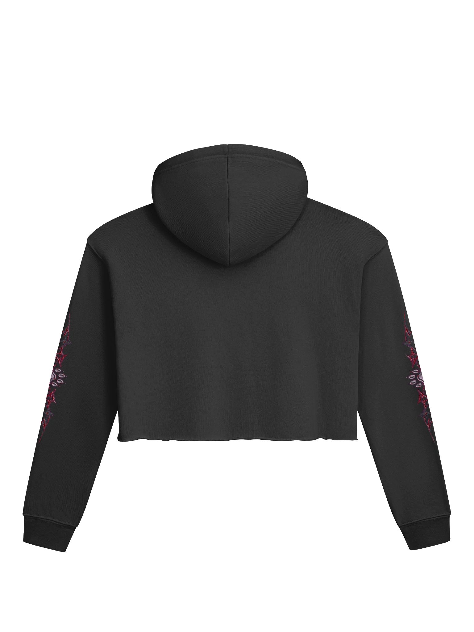 Halloween Yandere Moo Crop-Hoodie (Paw Web Design) product image (2)