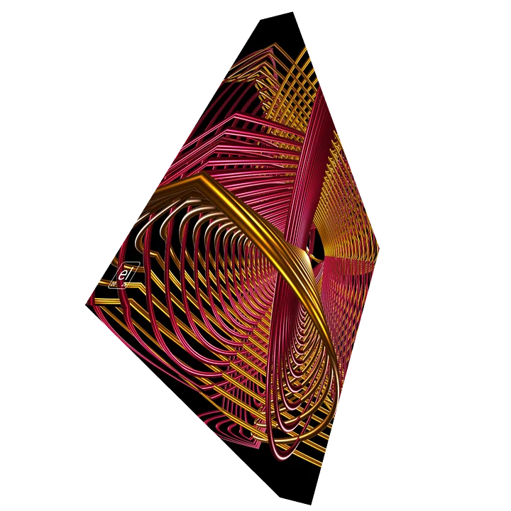 Oscilloscopic Dance #4 - Lissajous Figures Code Art Canvas Print product image (2)