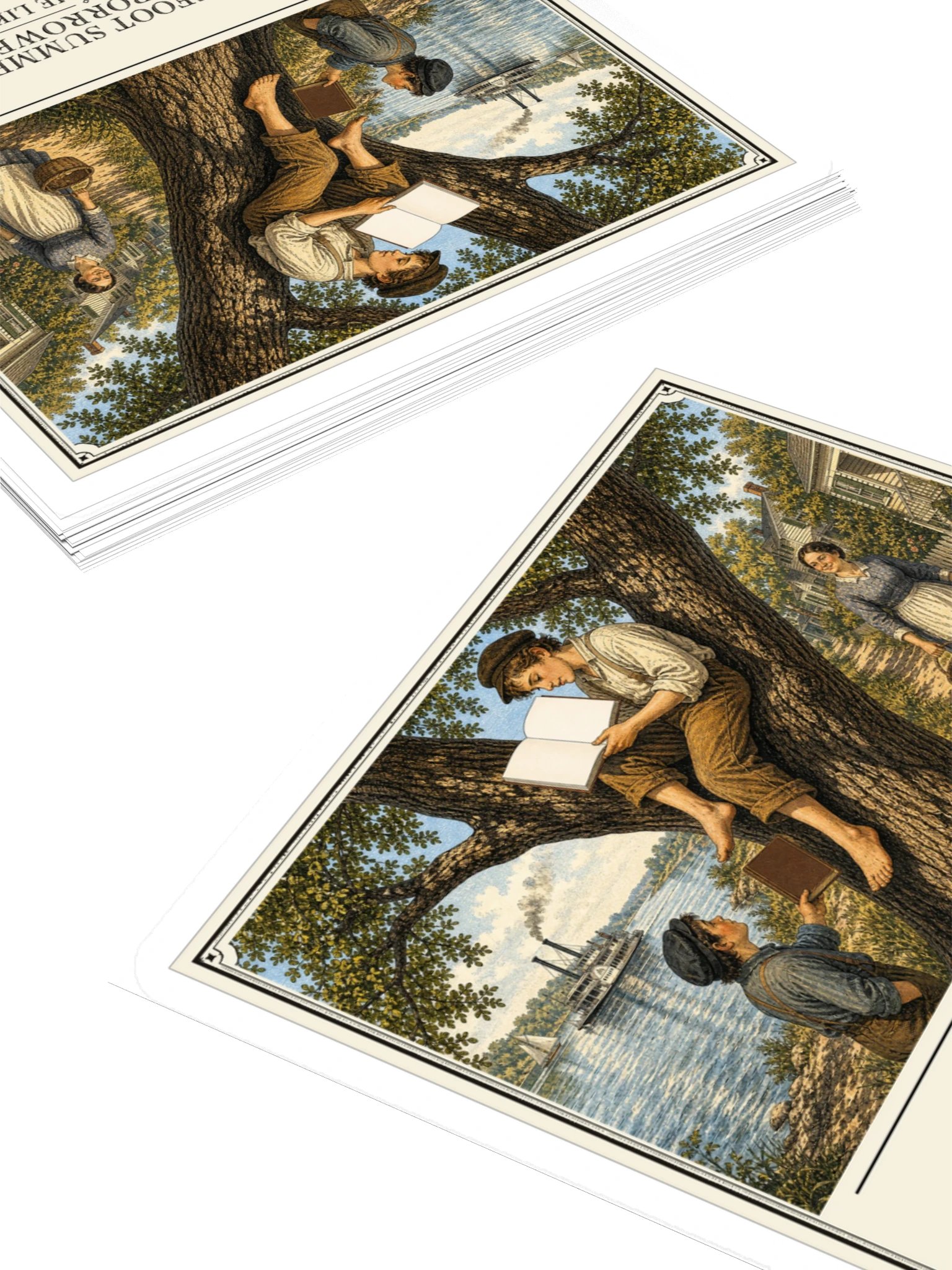 Barefoot Summers Borrowed Books Made Me Like -- The Adventures of Tom Sawyer Sticker product image (4)