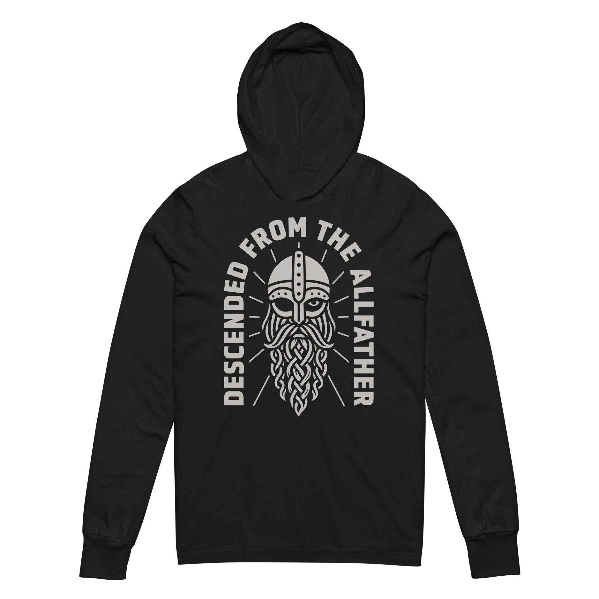 Descended from the Allfather Hooded Long Sleeve Tee product image (20)