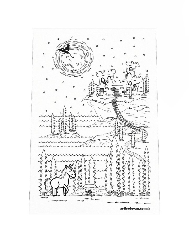 Color Your Own Art: Castle of Dreams product image (1)