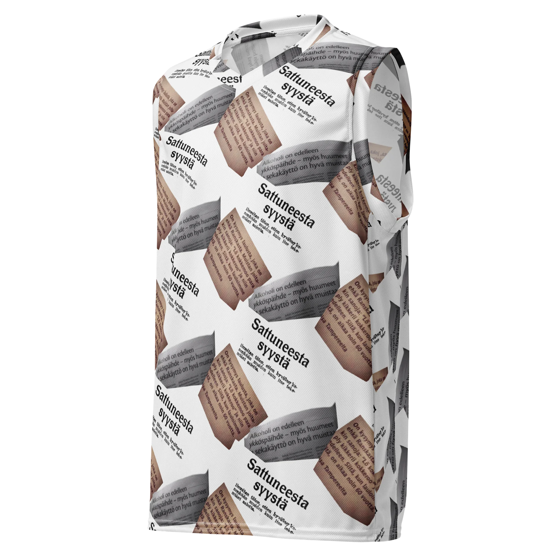 Newspaper weirdo basketball Jersey product image (1)
