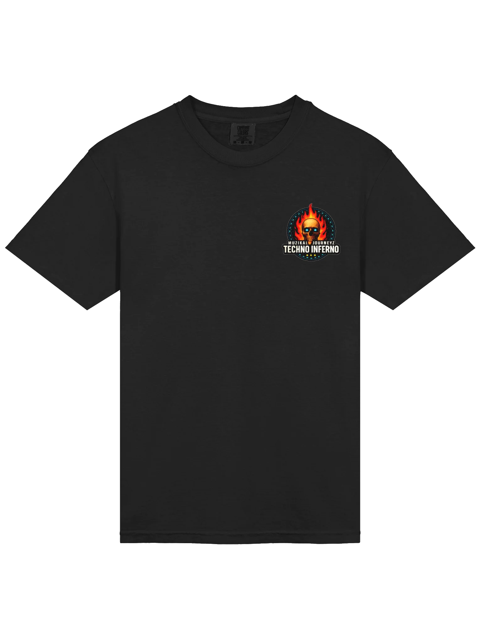 Techno Inferno Skull Emblem T-Shirt product image (3)