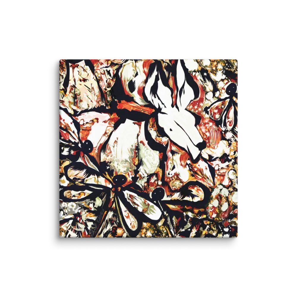 Eastern Grey And The Damsel Allcolor Stretched Canvas product image (1)