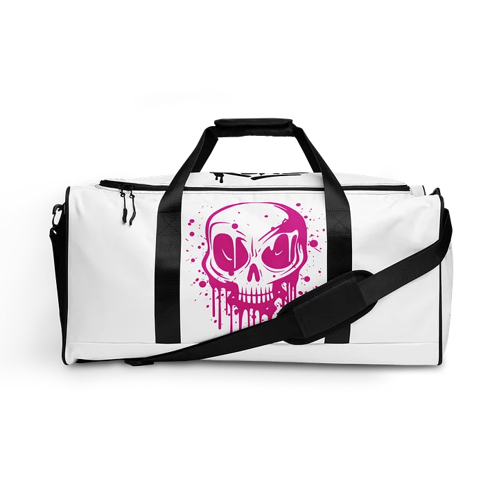 Drip Skull Duffle Bag – Gym Bag with Graffiti Skull Graphic product image (1)