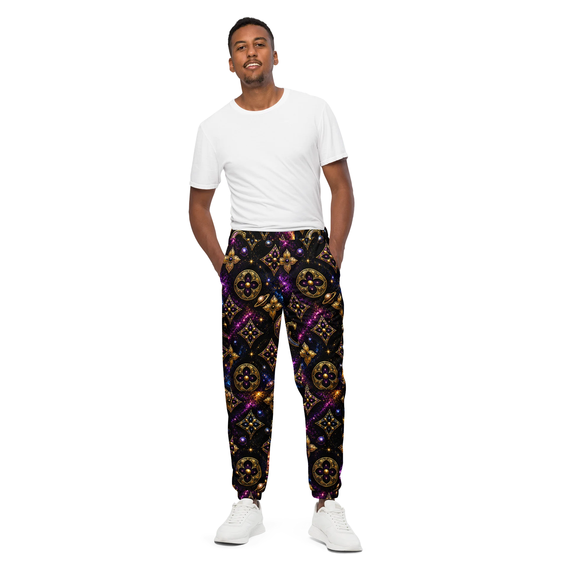 Cosmic Clarity Luxe Designer Inspired Track Pants product image (1)