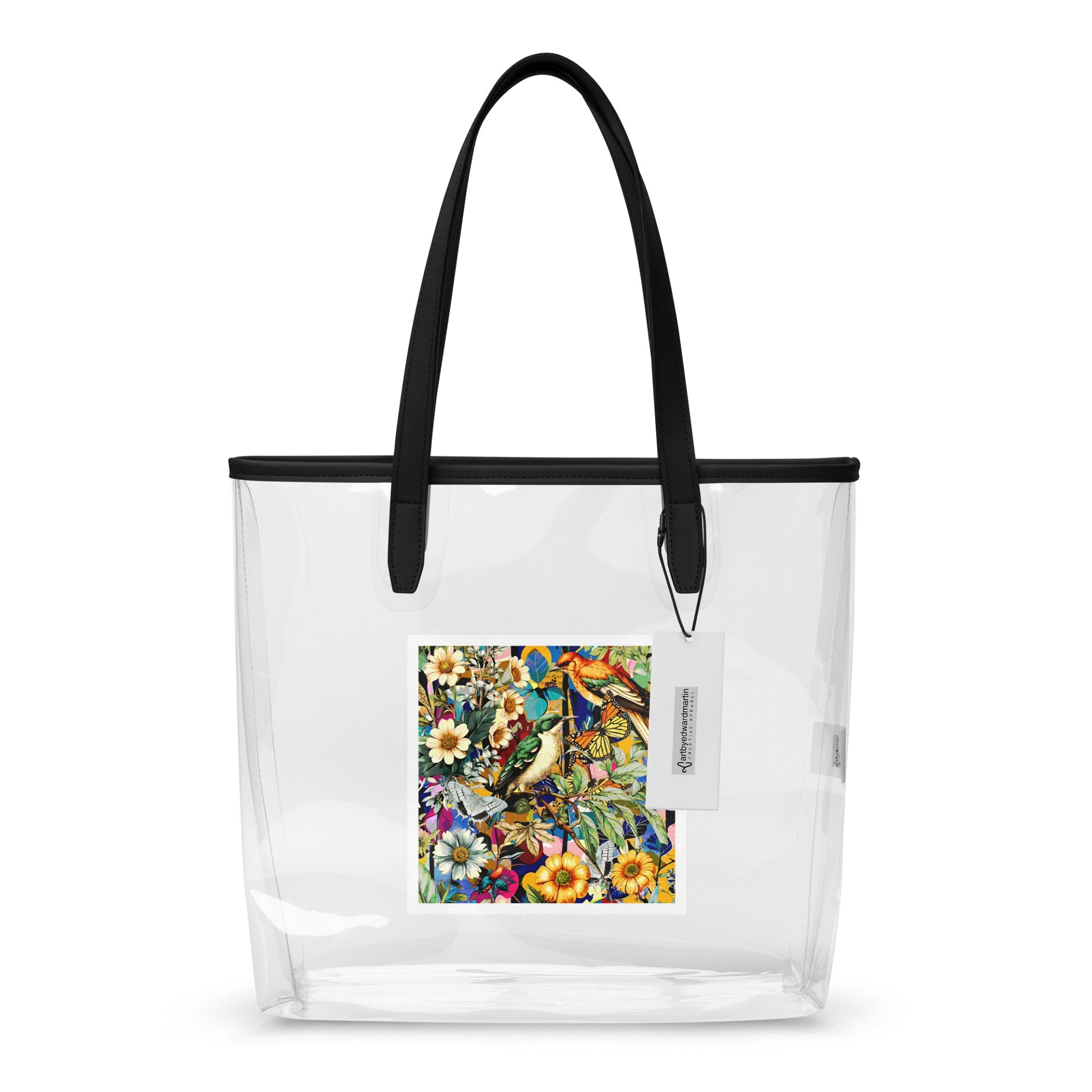 Floral Symphony Clear Tote Bag product image (1)