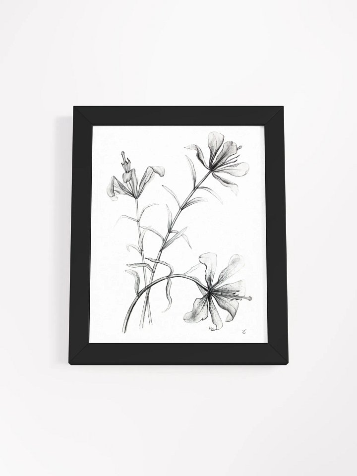 Ethereal Blossoms Framed Poster - Wild Elegant Flowers product image (3)