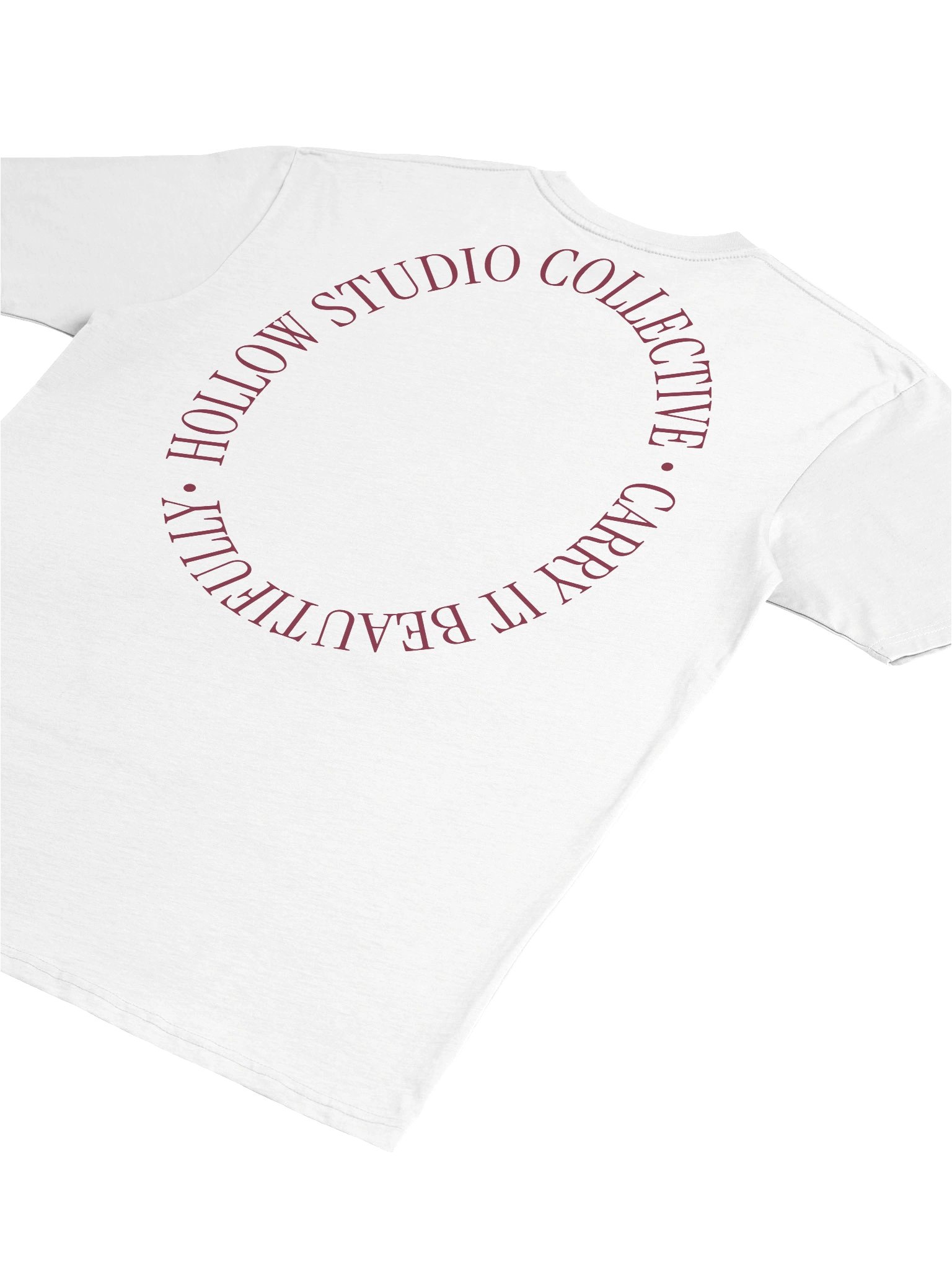 Hollow Maroon Staple Tee | Collection II product image (6)