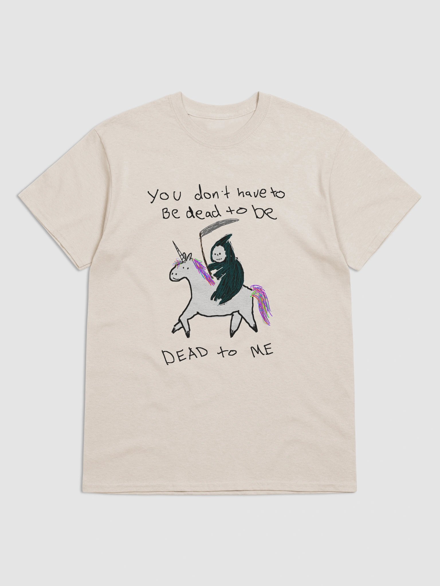 You don't have to be dead Grim reaper unicorn product image (1)