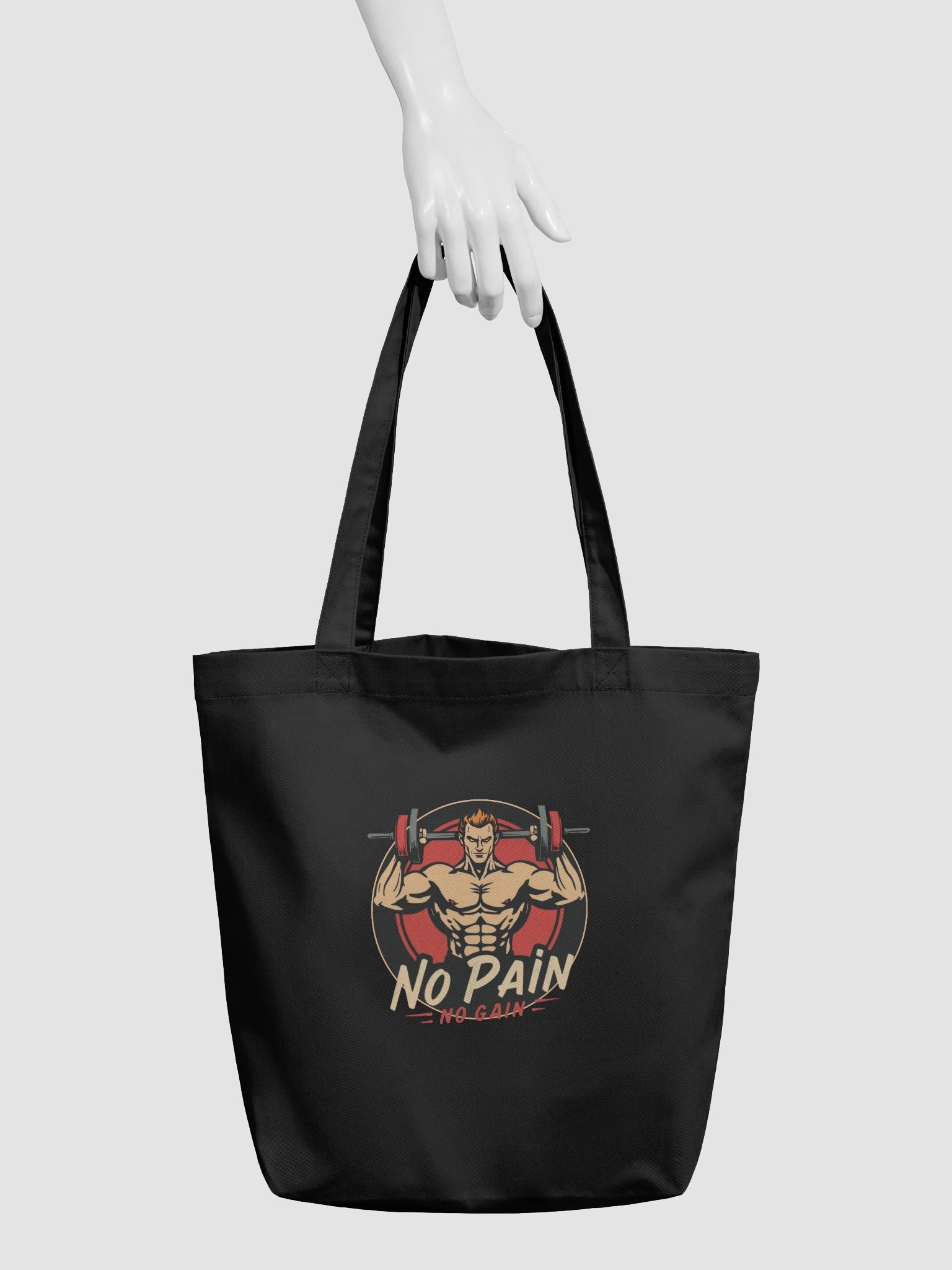 No Pain No Gain | Represent Training, Sports, Gym Workout Tote Bag product image (4)