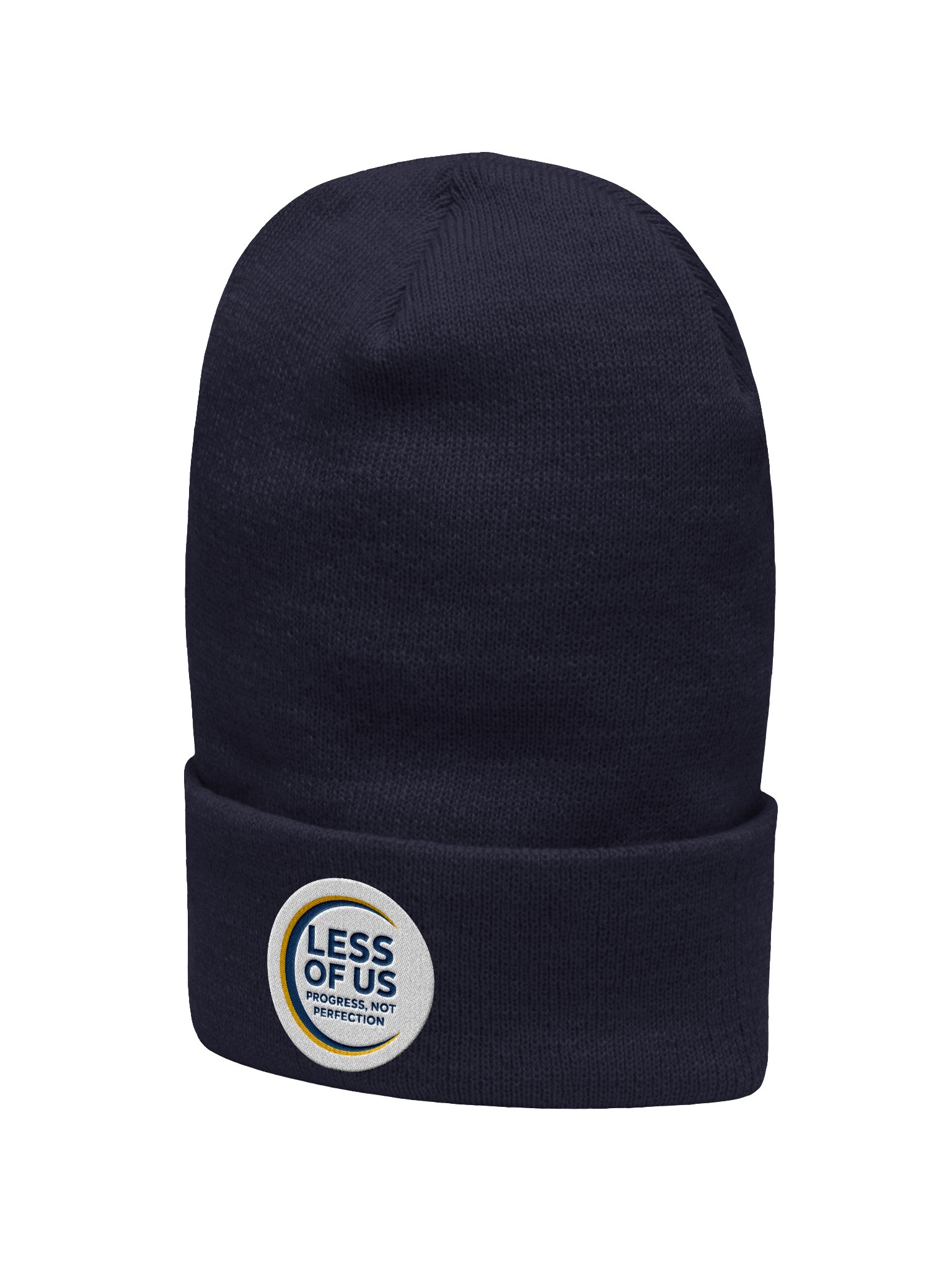 LESS OF US 'Progress, Not Perfection' Cuffed Beanie product image (2)
