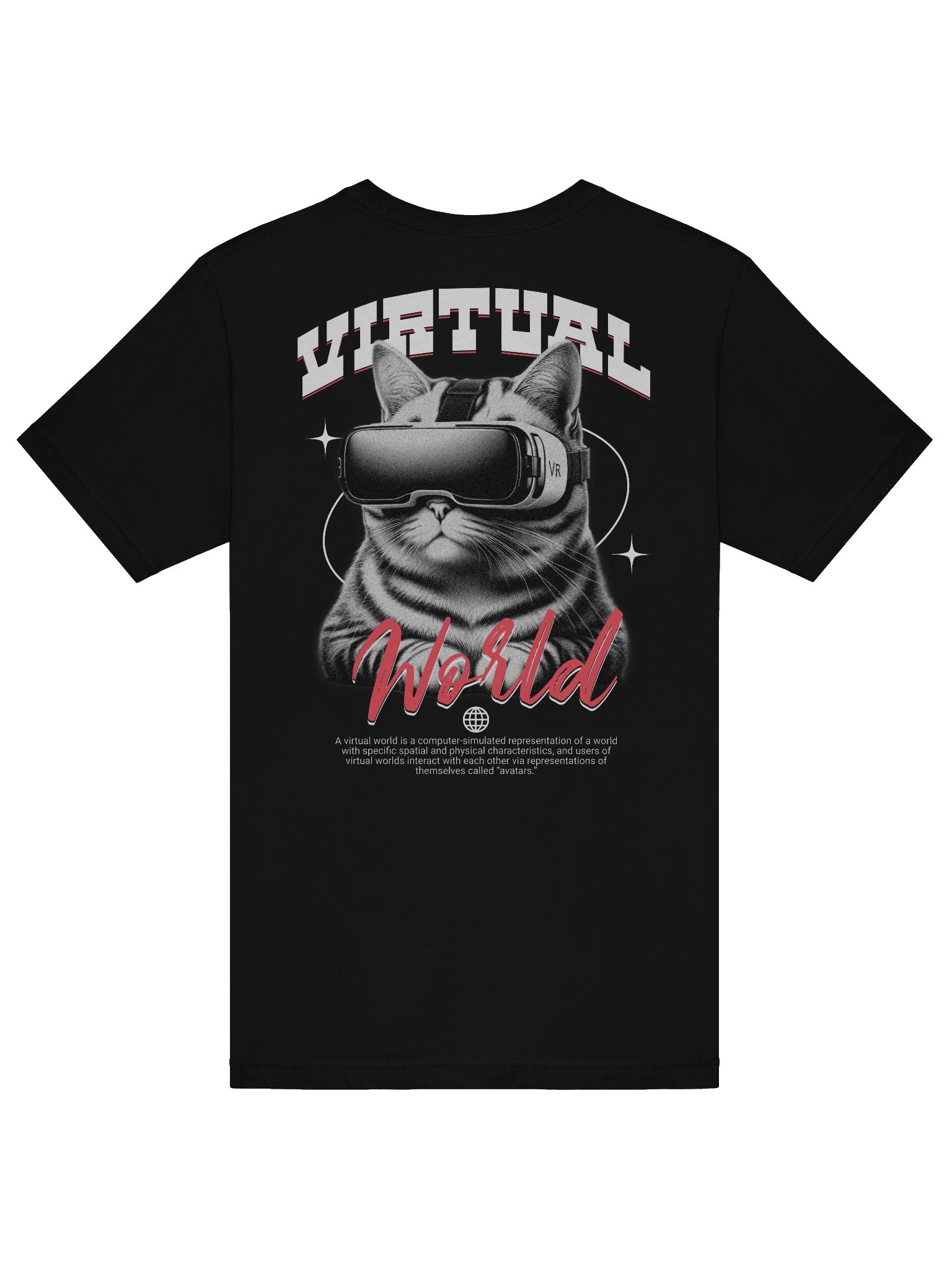 Stylish Virtual World Cat T-Shirt for Casual Wear product image (6)