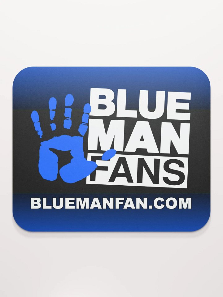 Blue Man Fans Hand Print Standard Mousepad product image (2)