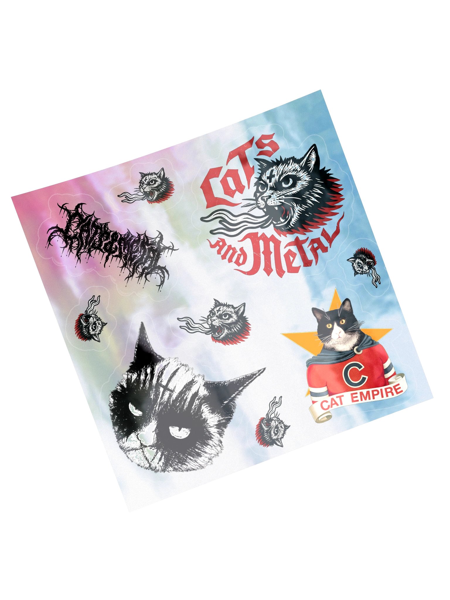 CATS AND METAL HOLO STICKER SET 5.5" × 5.5" product image (6)
