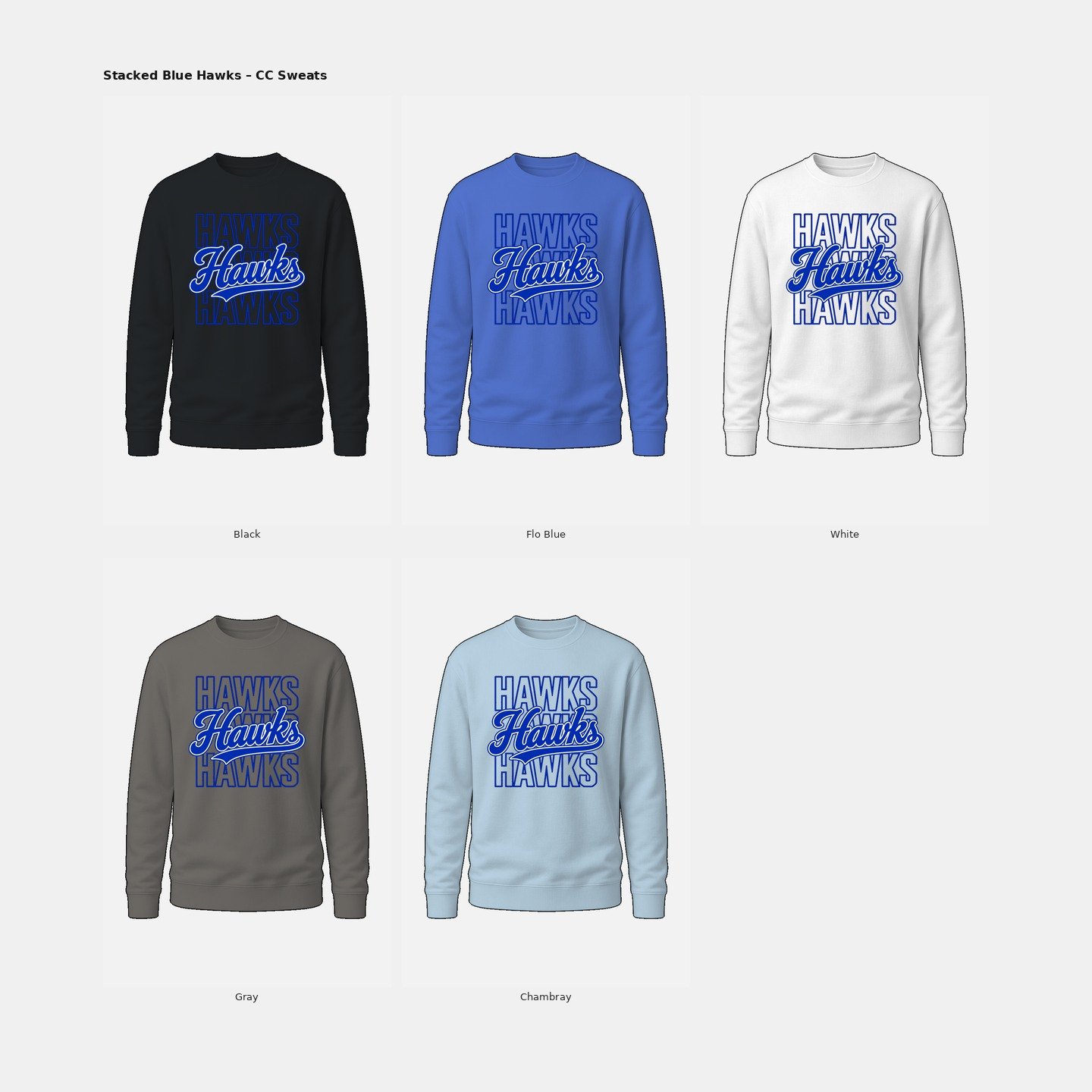 Hawks Hawks Hawks Comfort Colors Sweatshirt product image (5)