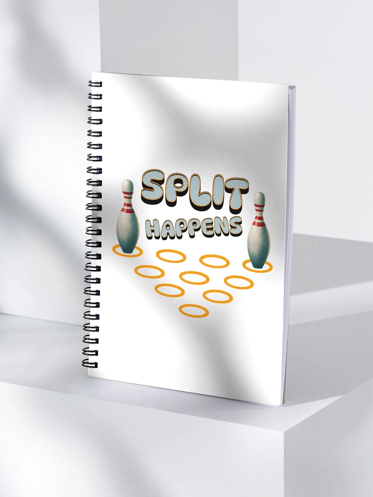 Split Happens 10pin Bowling Spiral Notebook product image (3)