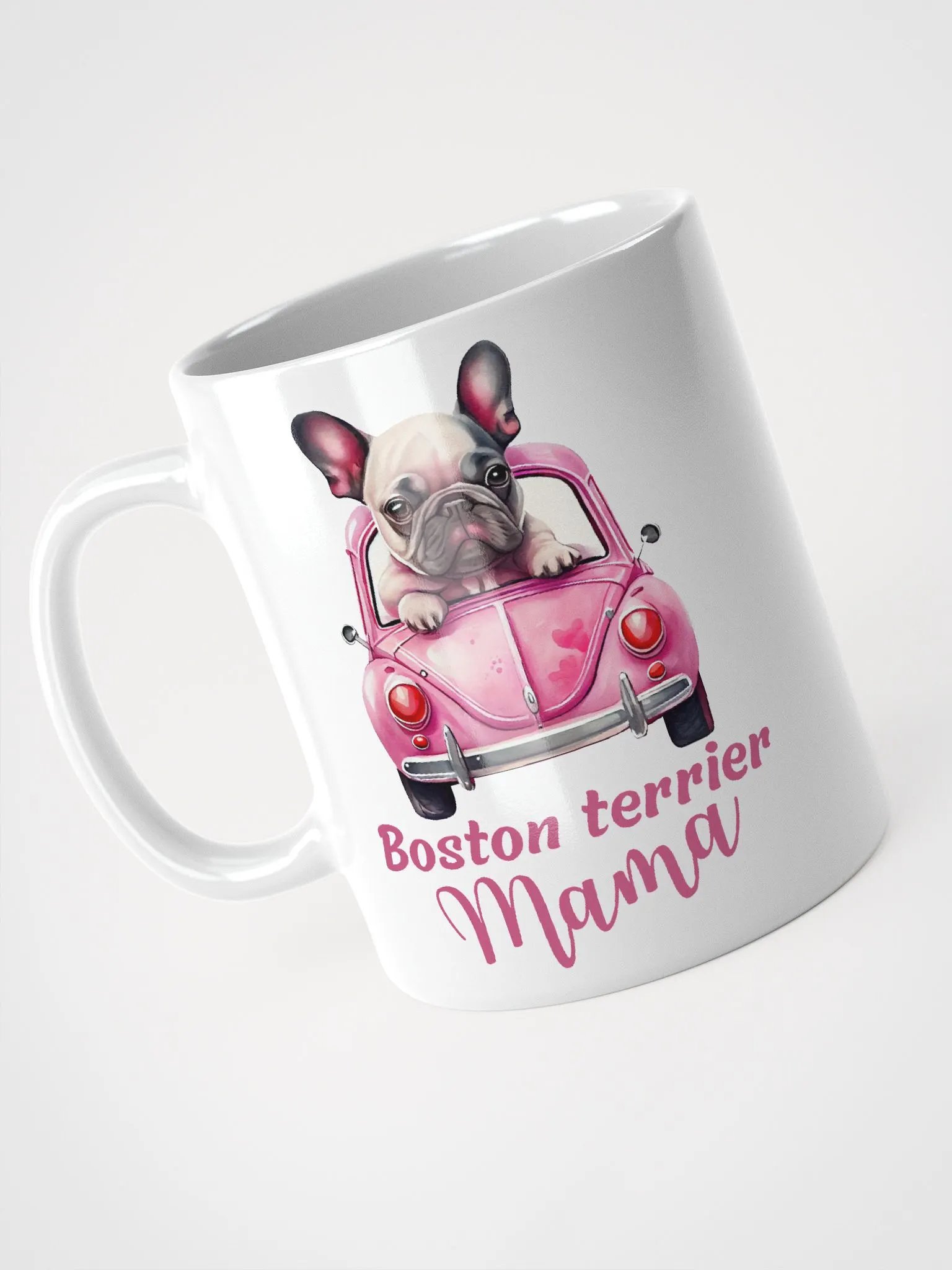 Boston Terrier Mama White Glossy Mug product image (4)