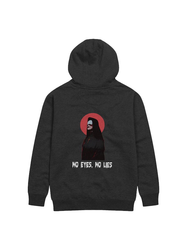 "No Eyes, No Lies" Back Gothic Printed Hoodie product image (2)
