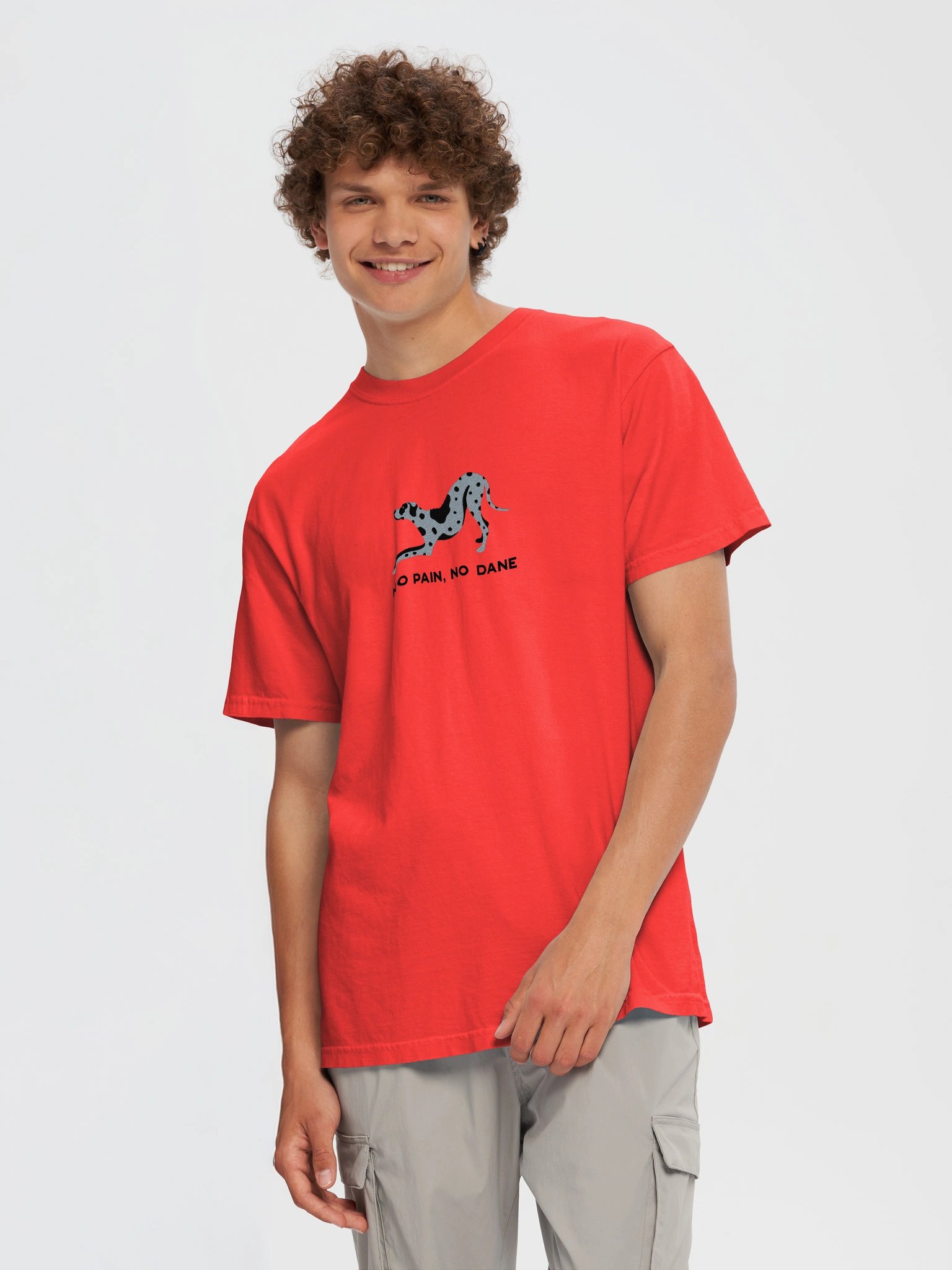 No Pain, No Dane T-Shirt(Embroidered) of a Great Dane(Blue Merle) product image (12)