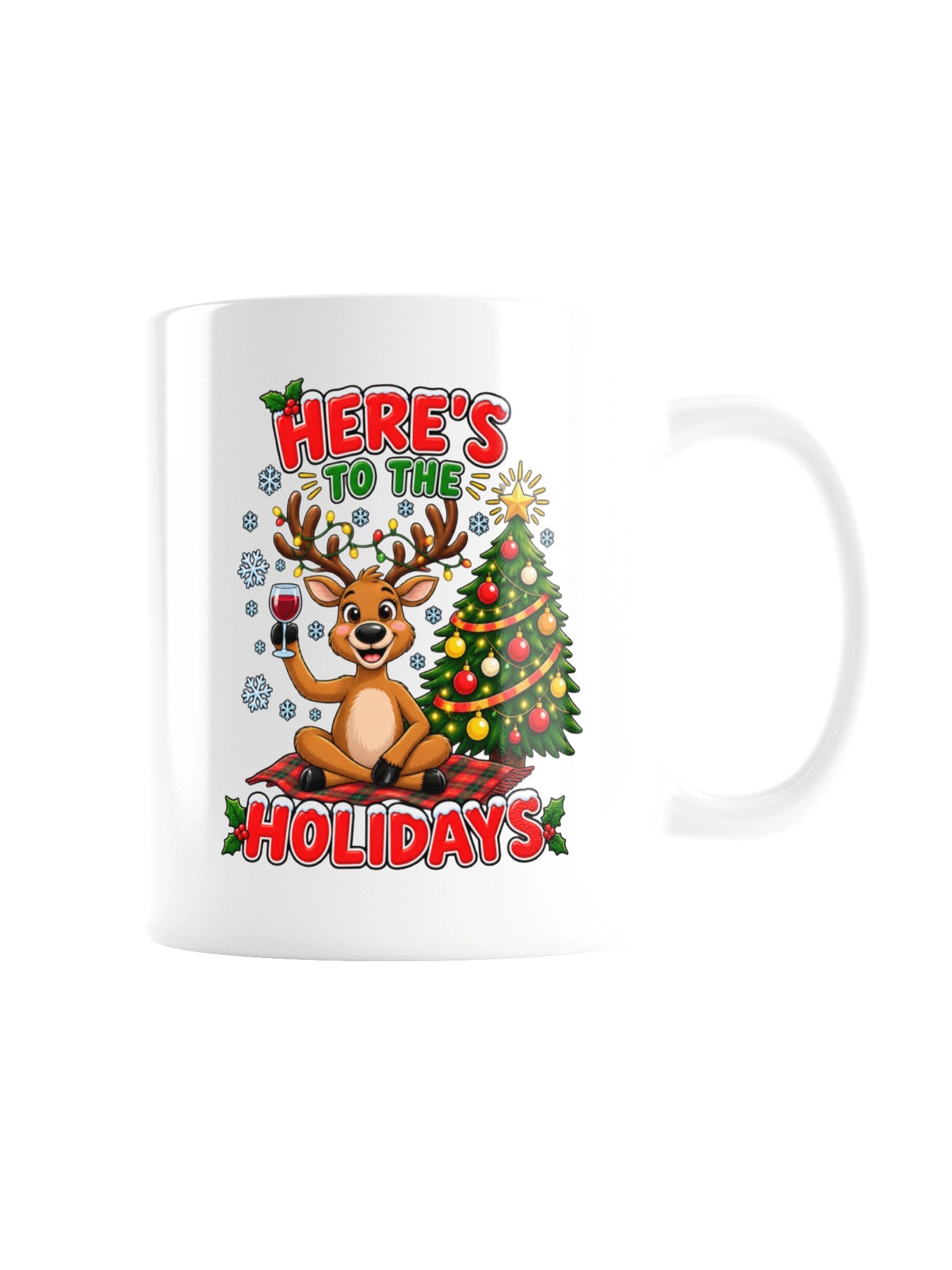 Here's To The Holidays - Celebrating Reindeer - Mug product image (8)