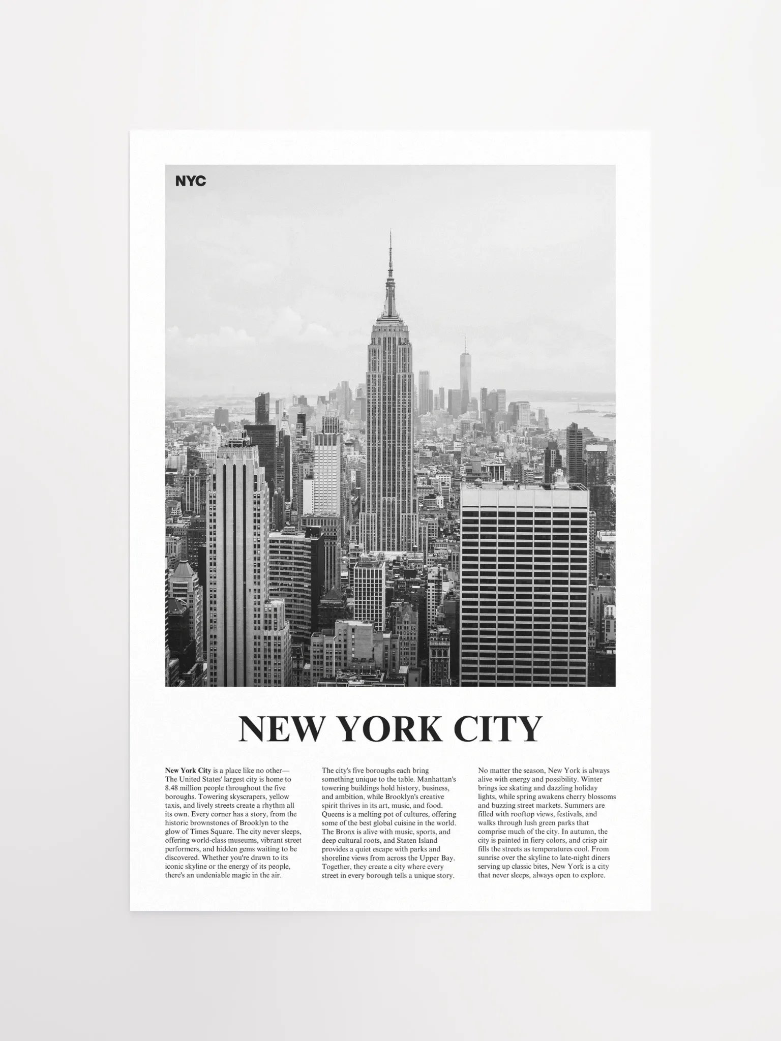 New York City 03 Newspaper Poster product image (11)
