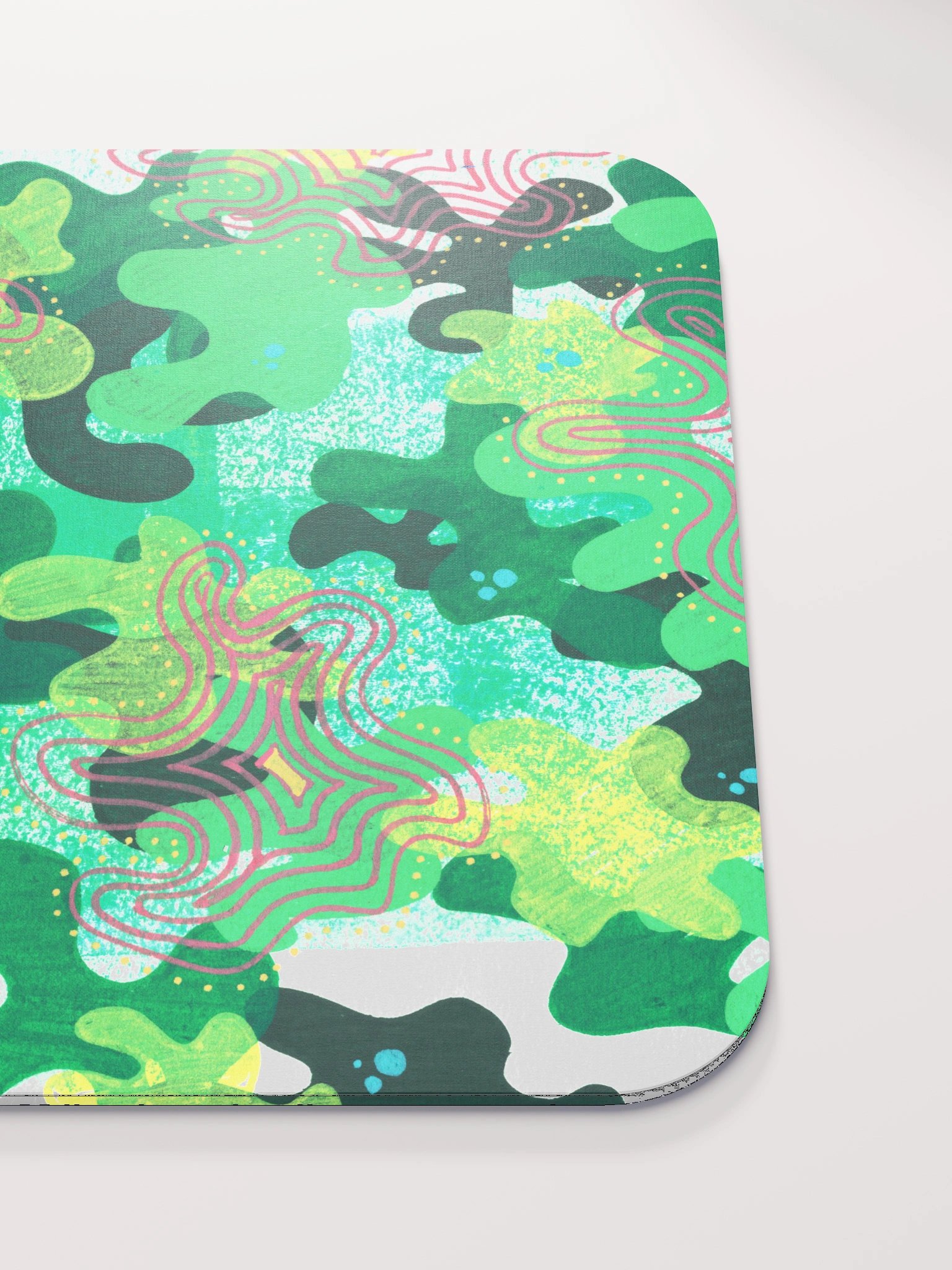 Green Smoothie Blobs Classic Mouse Pad product image (5)
