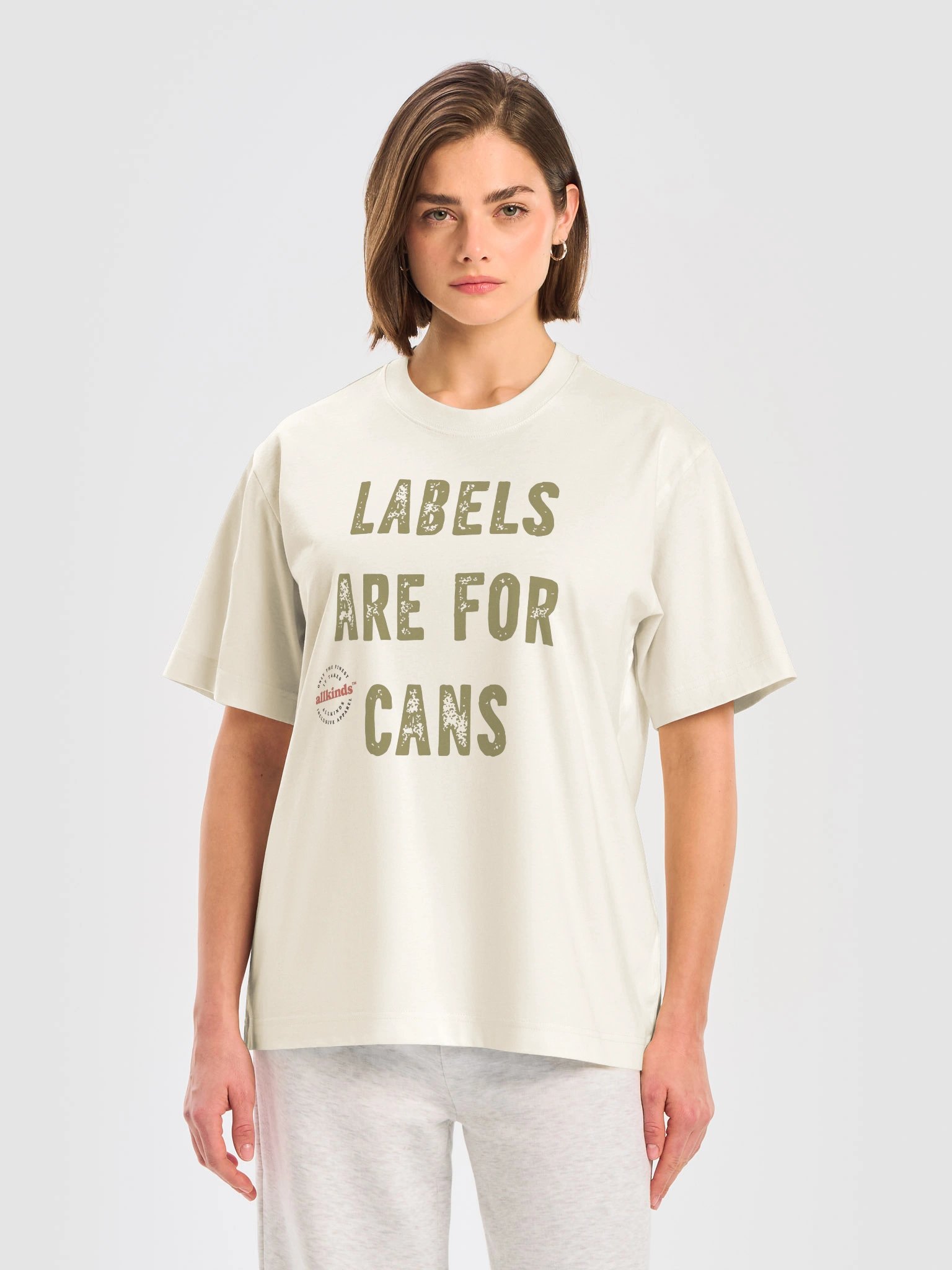 the 'labels' tee | single hit | light product image (4)