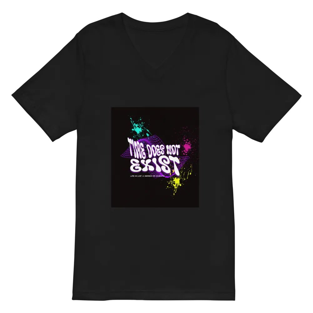 time does not exist V-Neck Tee product image (2)