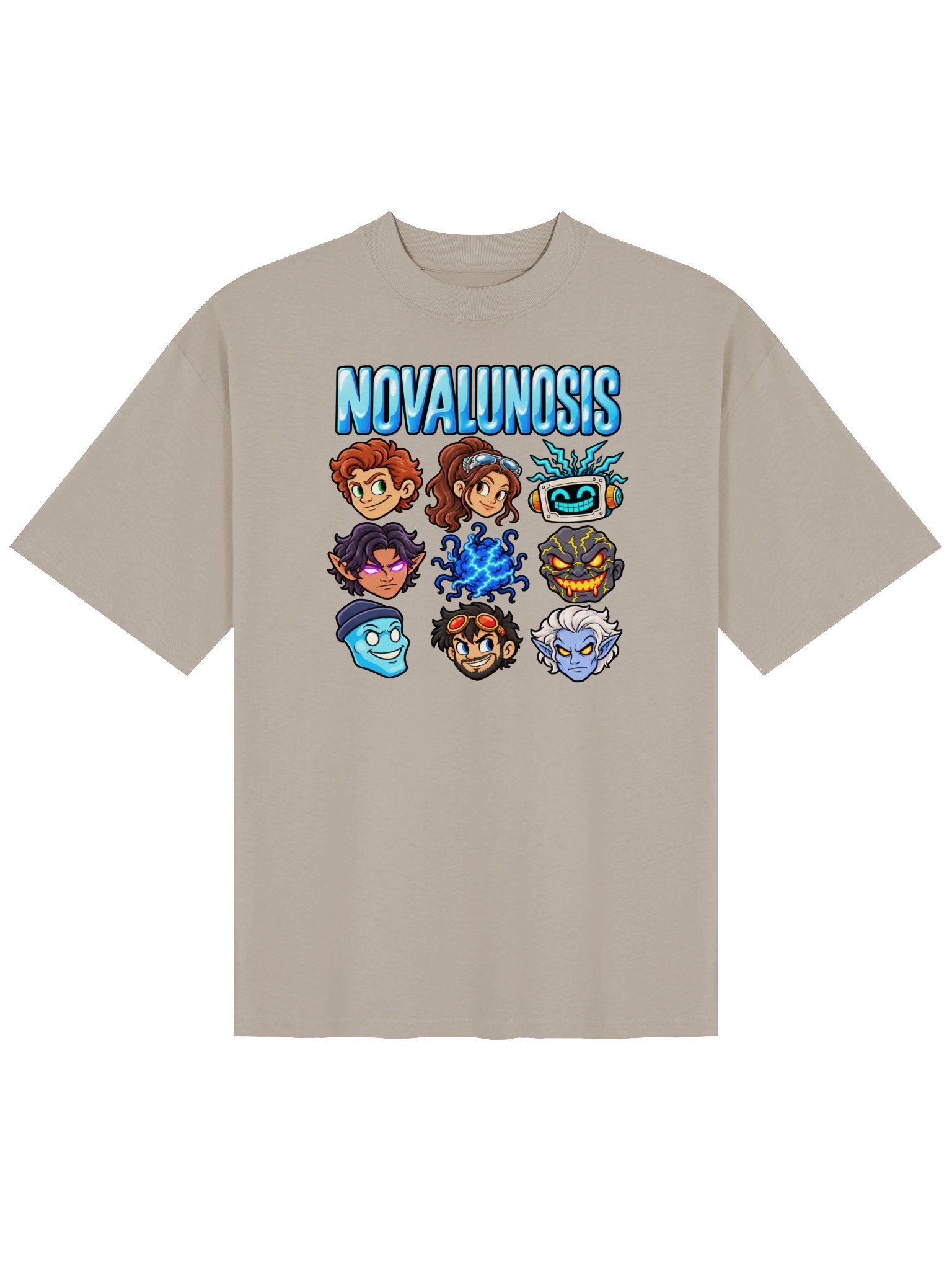 Novalunosis "Cartoon" Characters Unisex Oversized Tee product image (1)