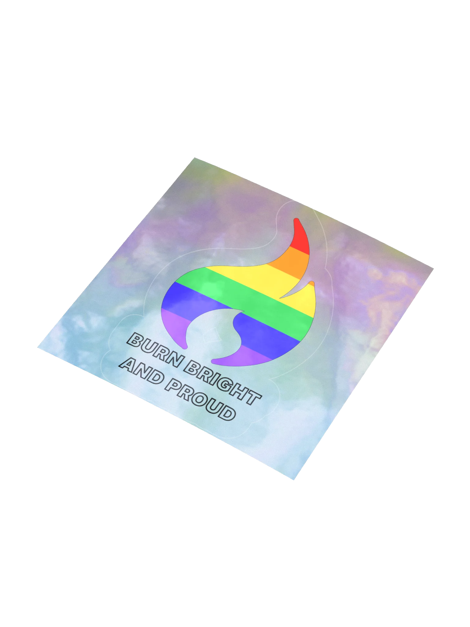 Pride Flame Holo Sticker product image (8)