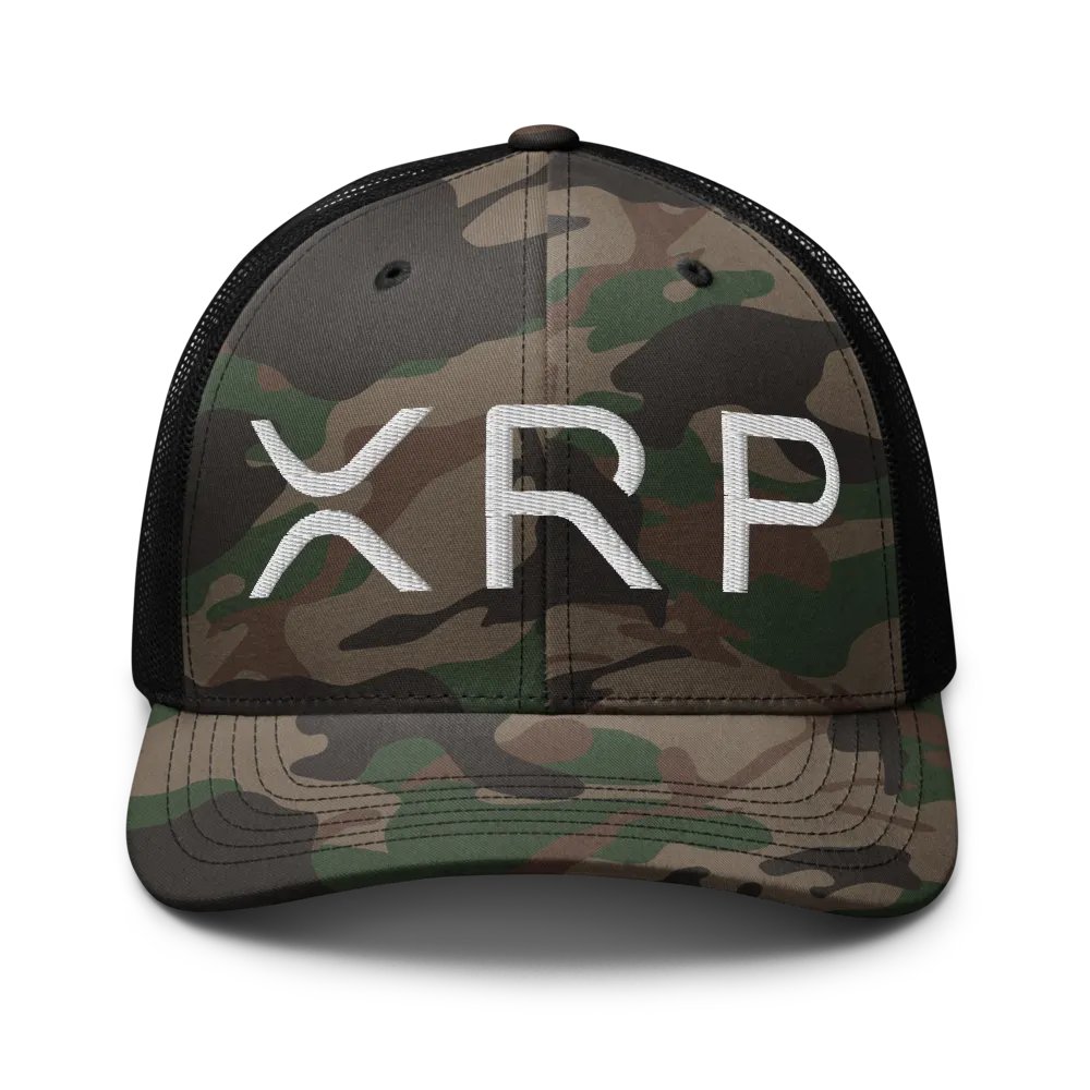 XRP Logo Embroidered Camo Hat product image (1)