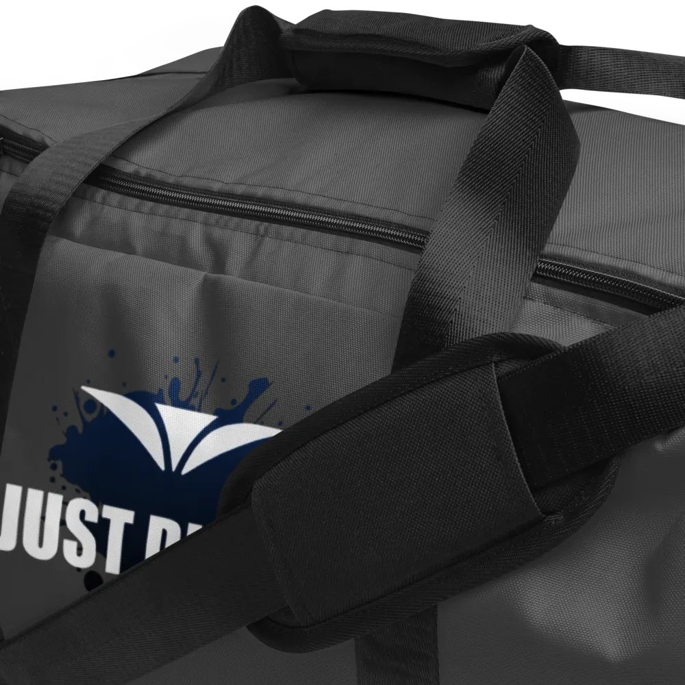 Just Did It! Blue Splatter Gray Duffle Bag product image (6)
