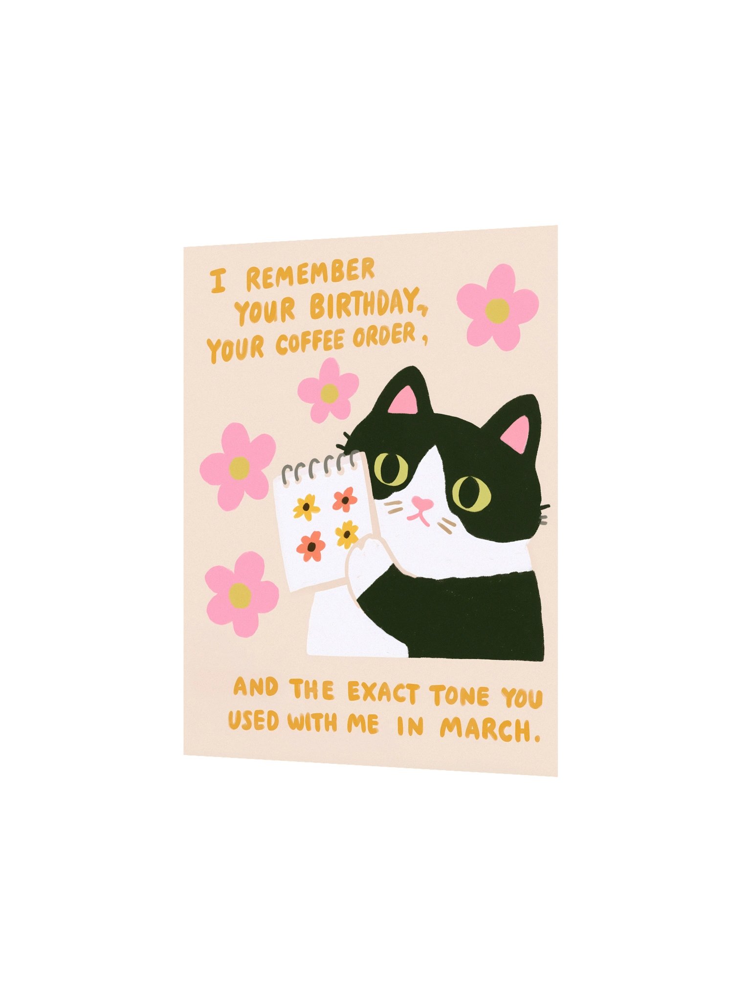 Cat Memory Quote Funny Flower Poster product image (6)