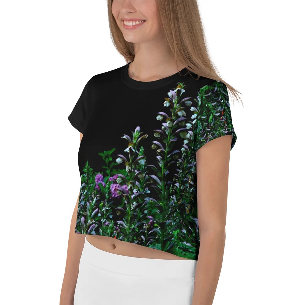 Crop top - Flower contrast product image (3)
