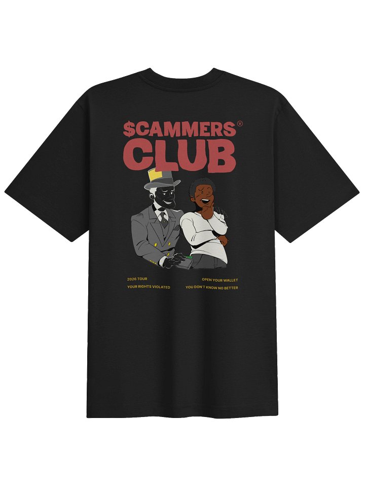 The Scammers Club "Wishful Thinking" Oversized Tee (in the Dark) product image (2)