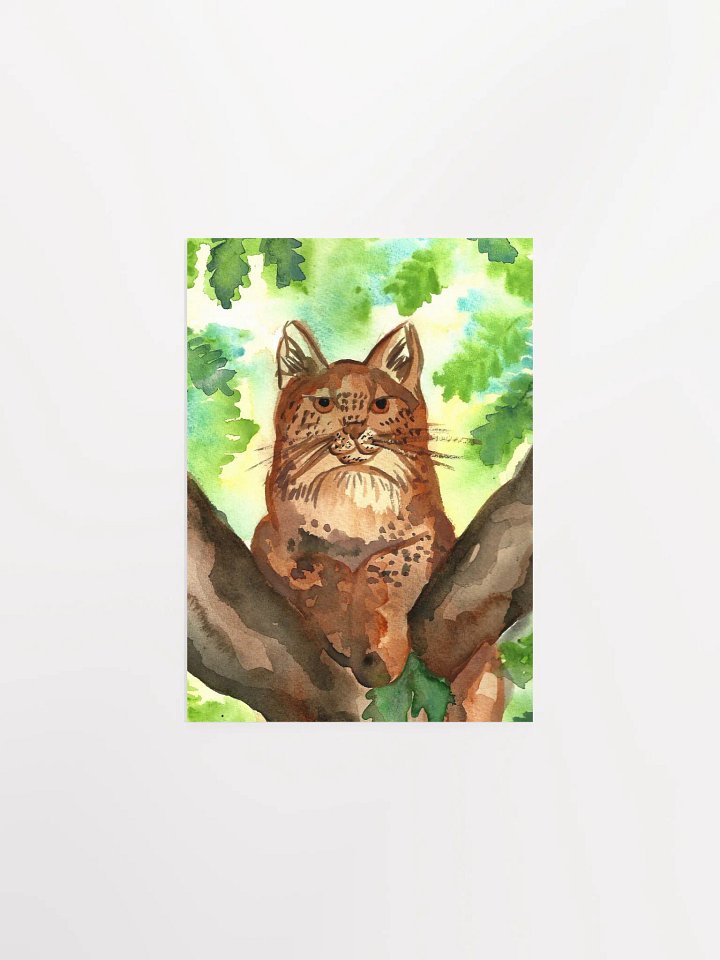Lynx In A Tree Art Print product image (2)