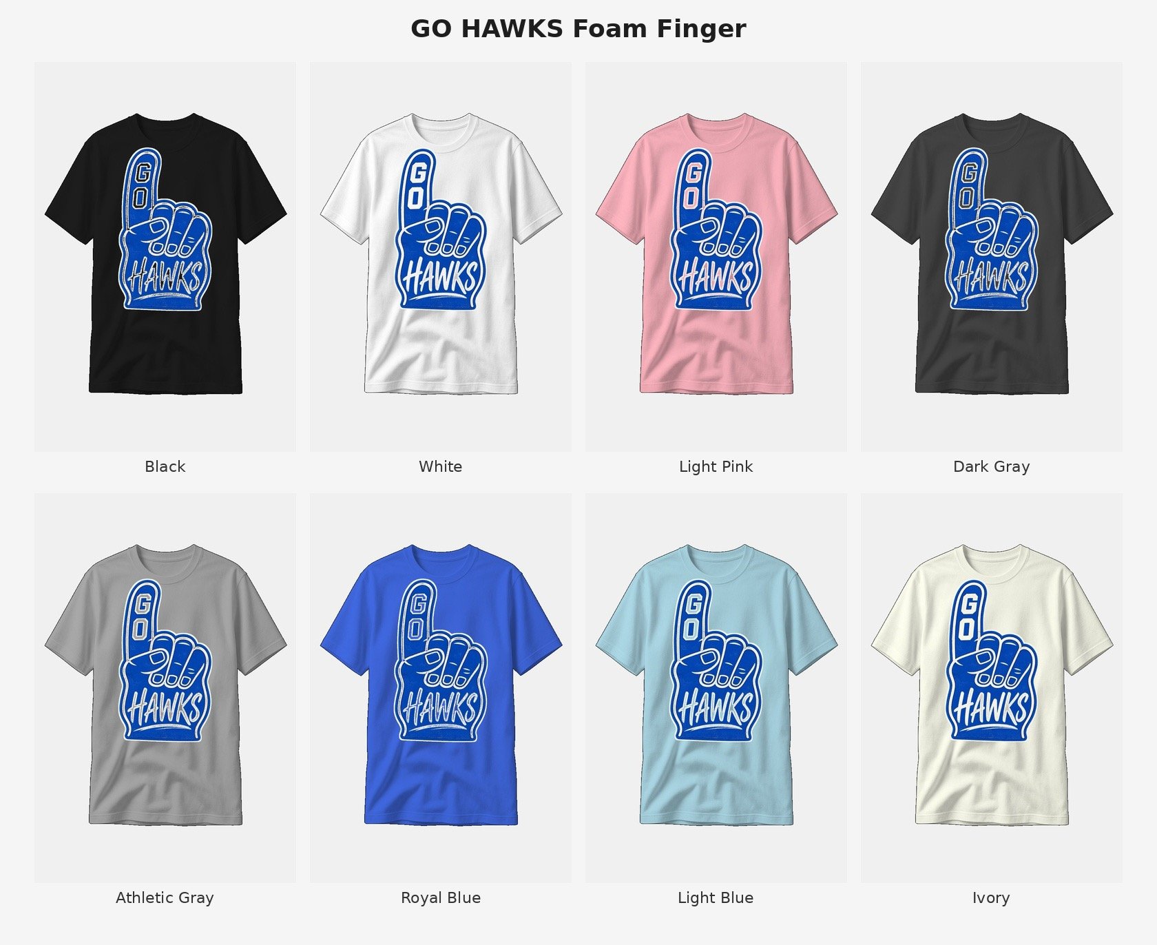 Go Hawks Foam Finger Tee product image (1)