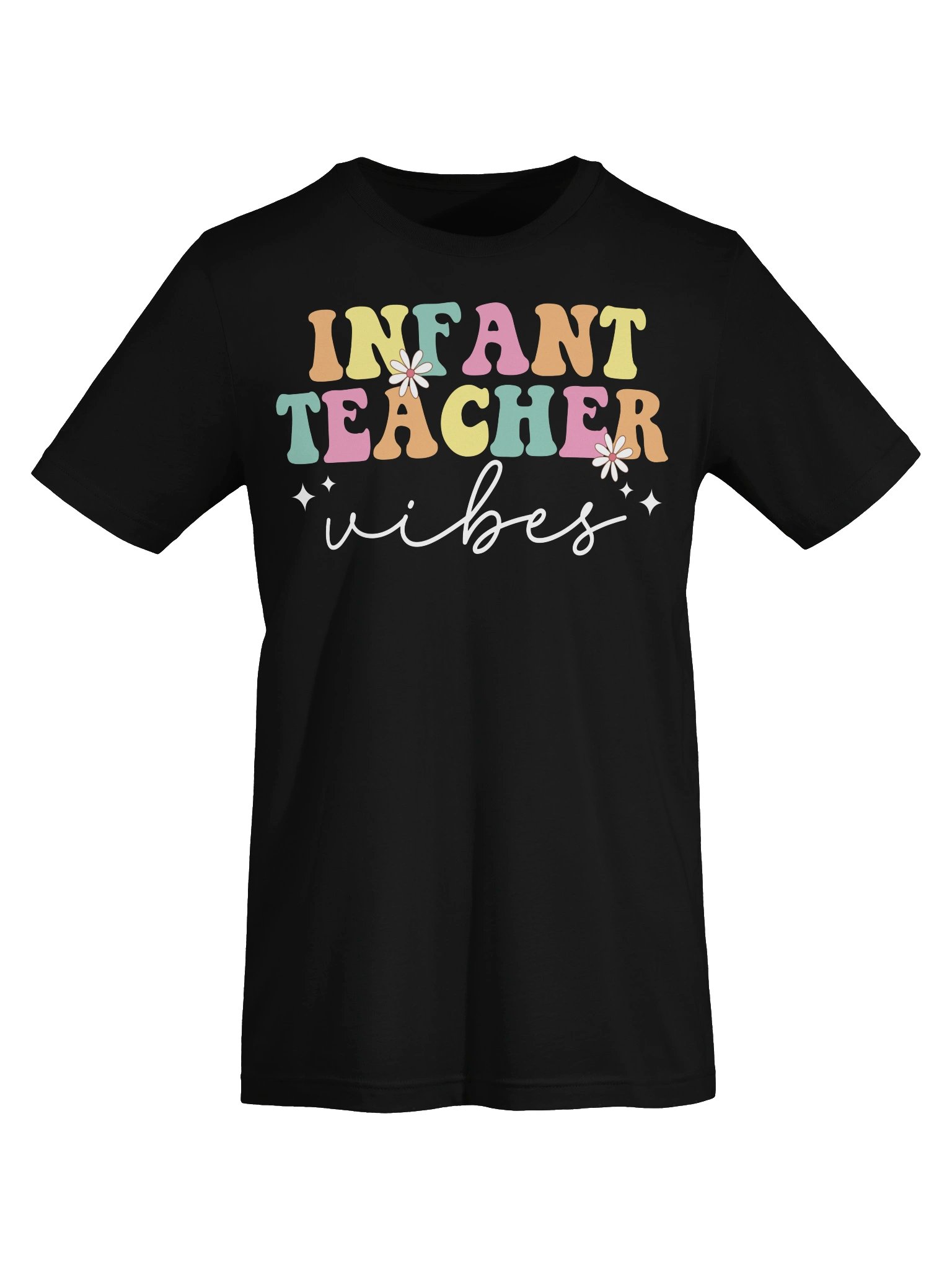 Infant Teacher Vibes Shirt | Cute Daycare Teacher T-Shirt | Early Childhood Educator Gift | Nursery Teacher Graphic Tee product image (53)