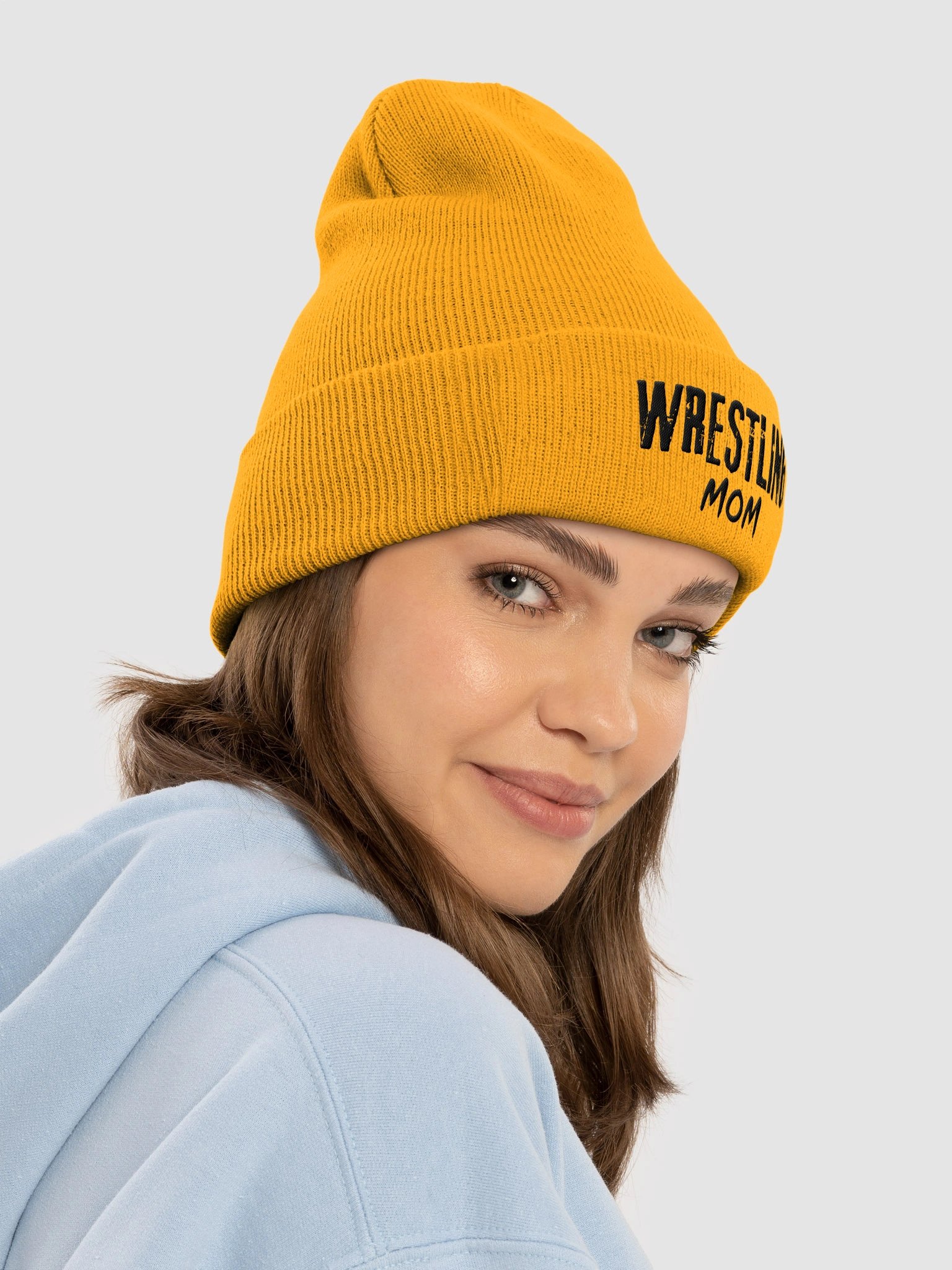 Sleek WRESTLING MOM Cuffed Beanie product image (35)