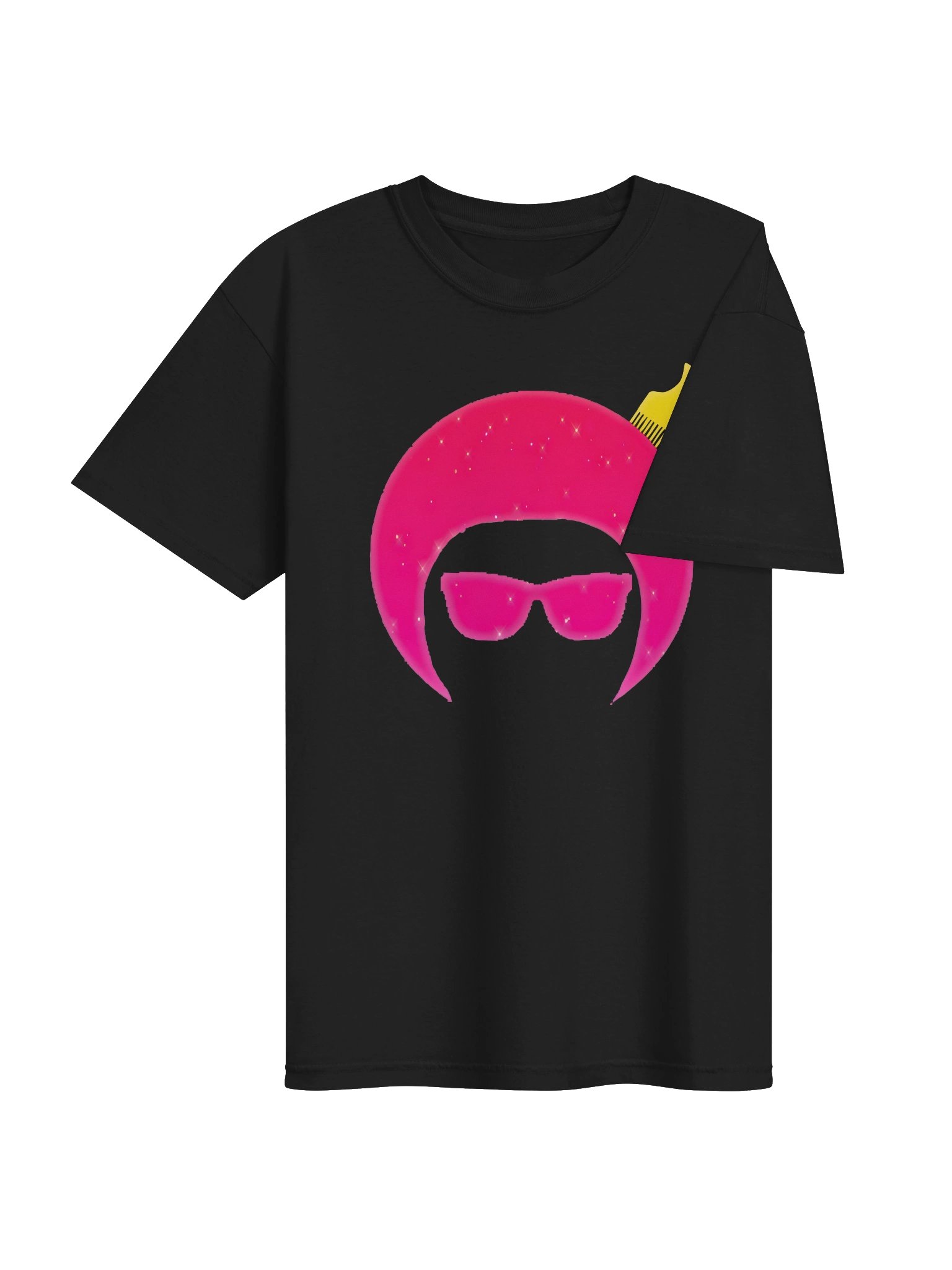Pink Red Sparkle Black | Classic MystFro Graphic Tee product image (4)